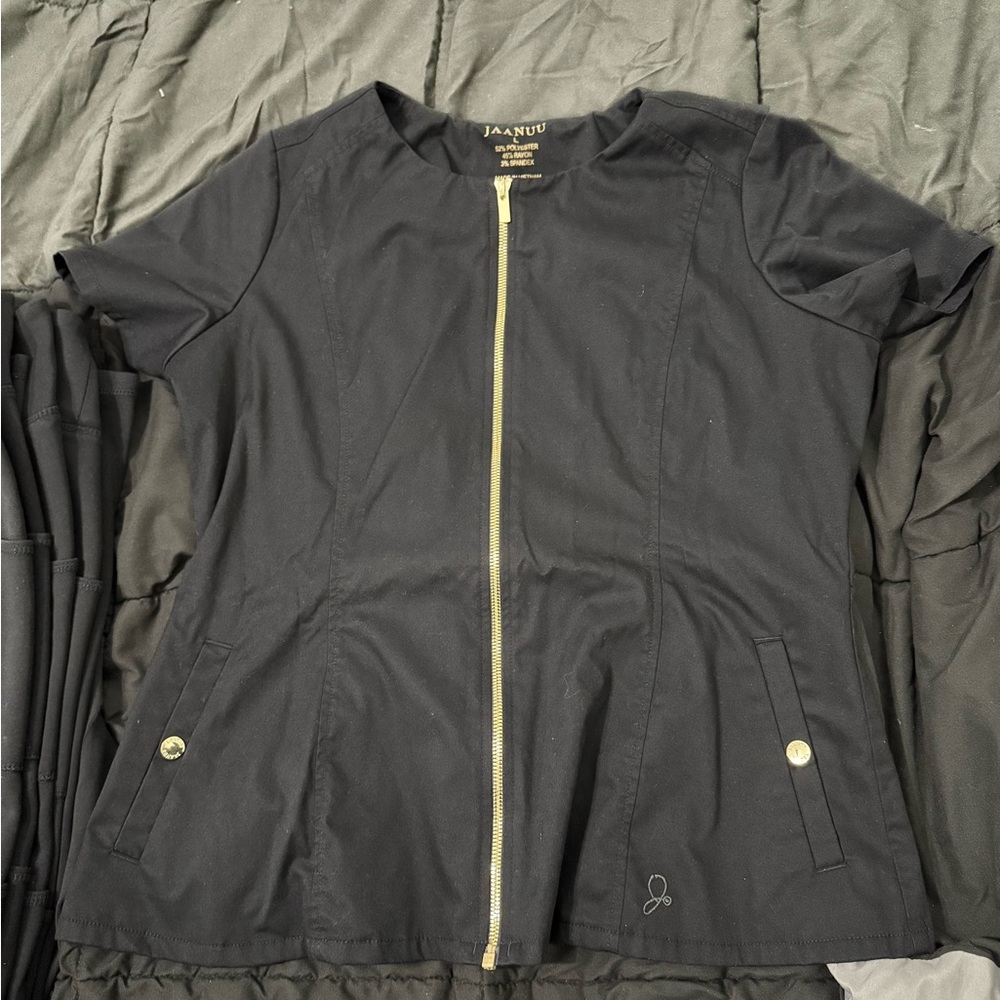 Jaanuu Black Zip-Up Jacket